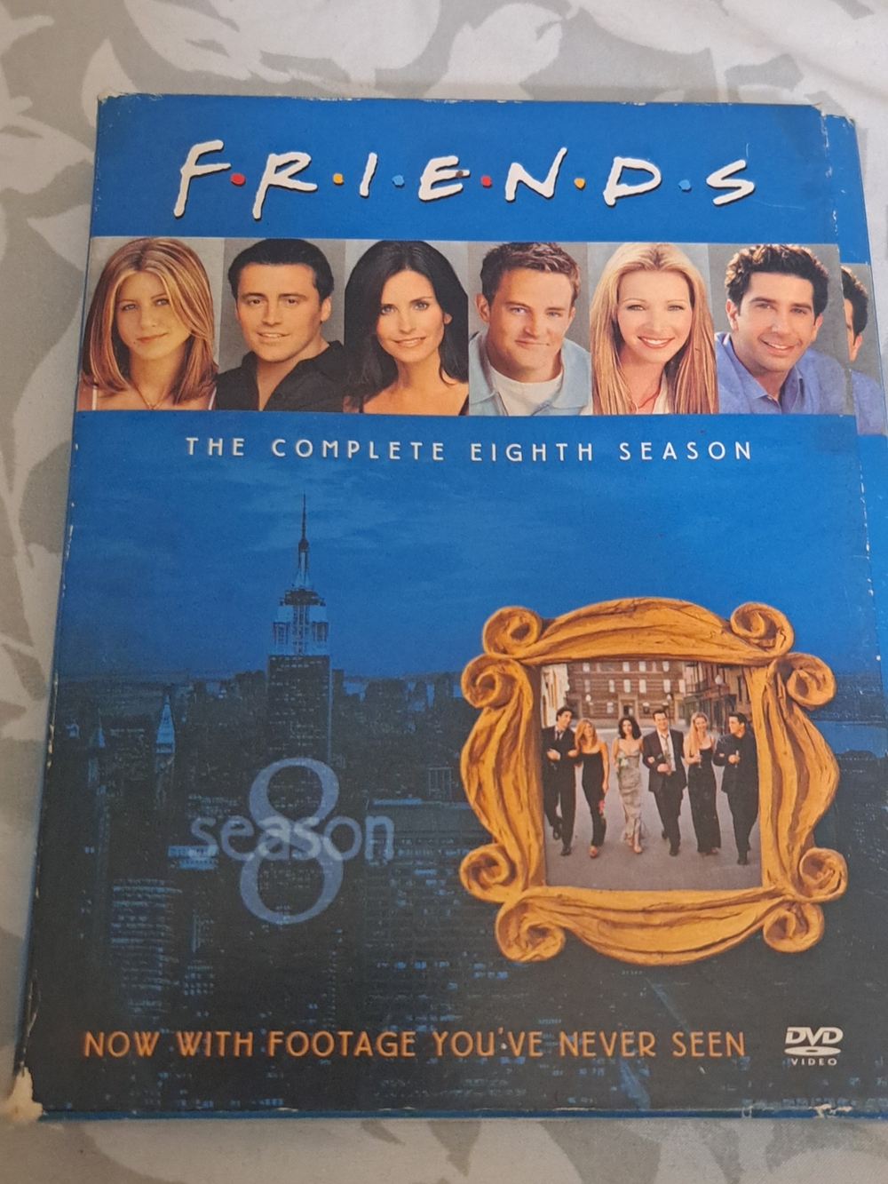 FRIENDS Season 8 DVD Cover - Blue with Orange Frame